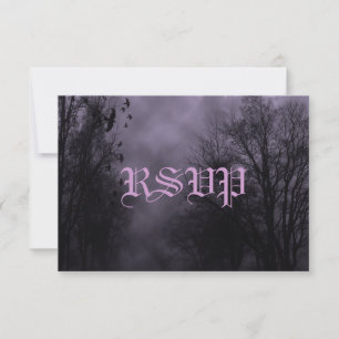 Haunted Sky Purple Mist RSVP Invitation