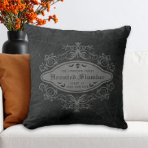Haunted Slumber Macabre Any Family Name Halloween