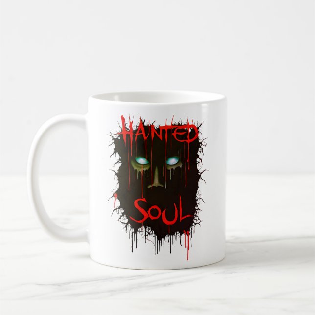 Haunted Soul Halloween Coffee Mug (Left)