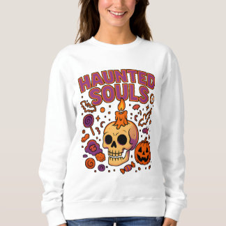 Haunted Souls Halloween Clothes Cute Unisex  Sweatshirt