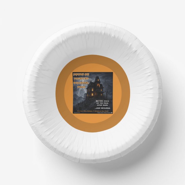 Haunted Squirrel Peak Parody Paper Plate (Front)