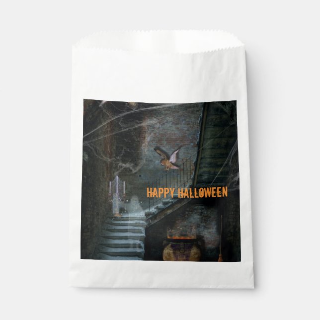 Haunted Staircase Halloween Favour Bags (Front)