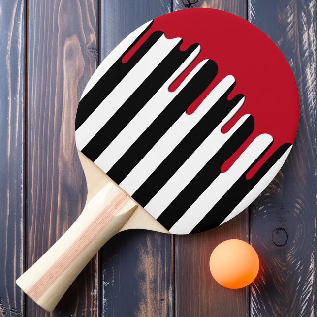 Haunted Striping Red Drip Ping Pong Paddle (Creator Uploaded)