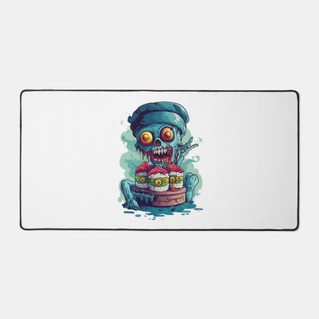Haunted Sushi Chef Desk Mat (Front)