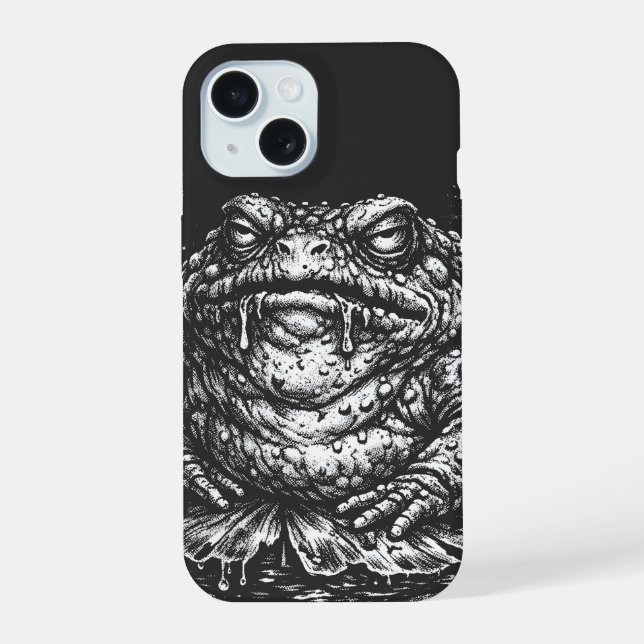 Haunted Toad Sigil by BurnsInHell iPhone 15 Case (Back)