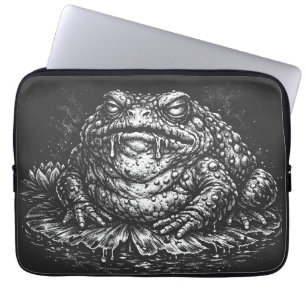 Haunted Toad Sigil by BurnsInHell Laptop Sleeve