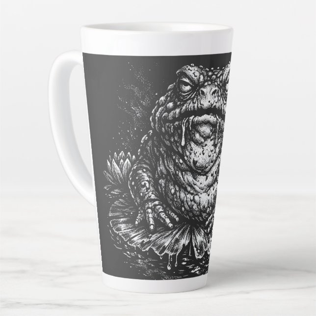 Haunted Toad Sigil by BurnsInHell Latte Mug (Left Angle)