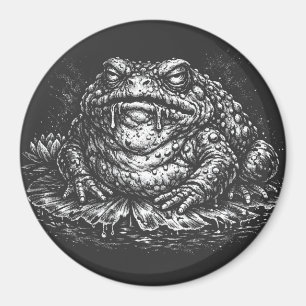 Haunted Toad Sigil by BurnsInHell Magnet