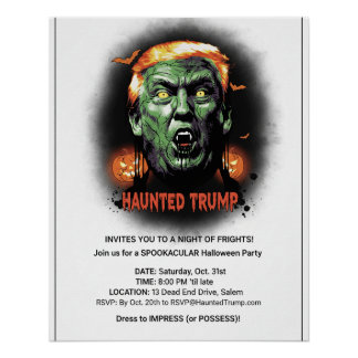 Haunted Trump Poster