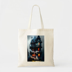 Haunted Victorian Manor Tote Bag