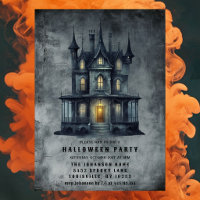 Haunted Victorian Mansion Halloween Party Invitati