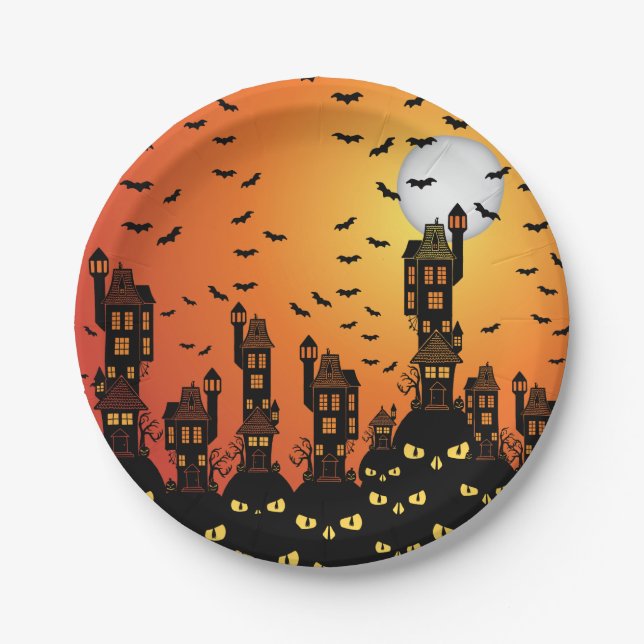 Haunted Village Plate (Front)
