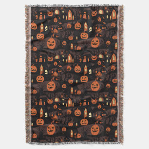 Haunted Village Throw Blanket