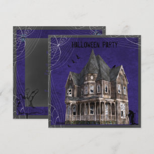 Haunted Witch House Halloween Invitation