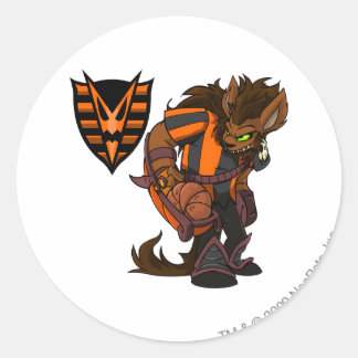 Haunted Woods Team Captain 1 Classic Round Sticker
