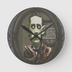 Haunted Zombie HP Lovecraft Clock