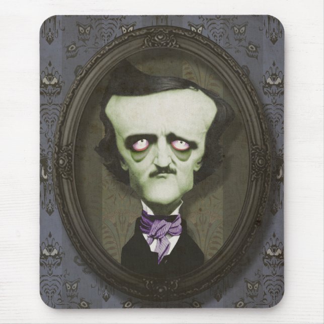 Haunted Zombie Poe Mousepad (Front)