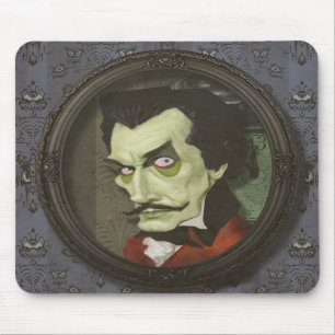 Haunted Zombie Vincent Price Satirical Mousepad