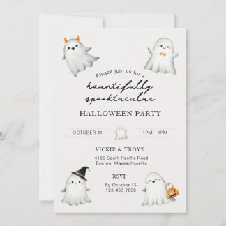 Hauntifully Spooktacular Halloween Party Invitatio Invitation