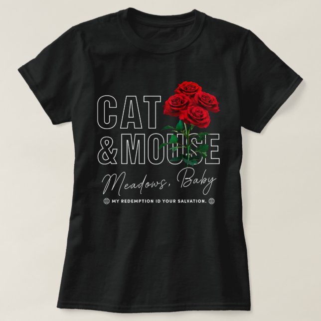 Haunting Adeline Cat & Mouse Fantasy Reader  T-Shirt (Design Front)