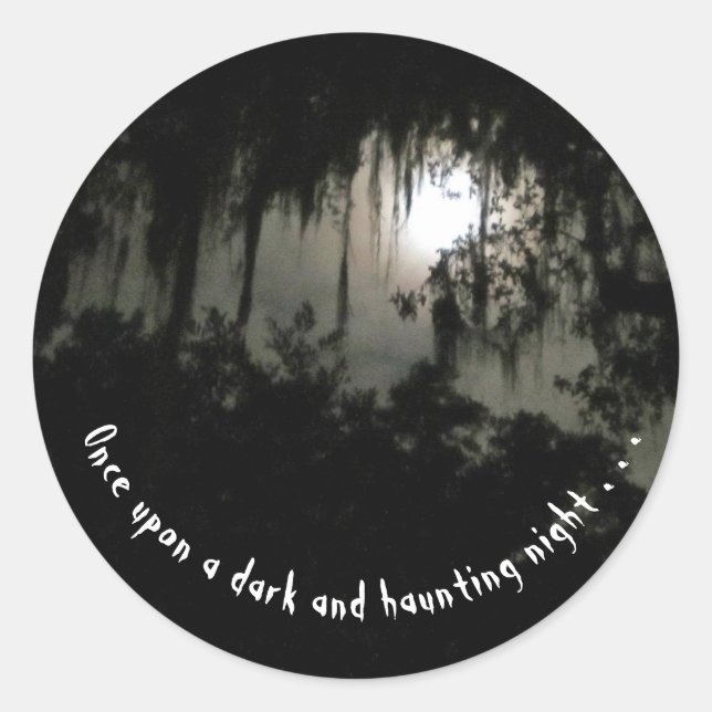 Haunting Dark Night Sticker (Front)
