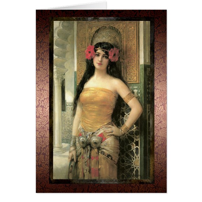 Haunting Exotic Beauty Card (Front)