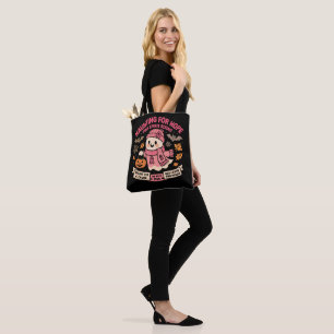 Haunting for Hope Pink Ghost   Tote Bag