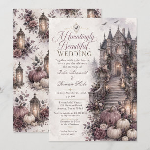 Haunting Gothic Manor Wedding Invitation