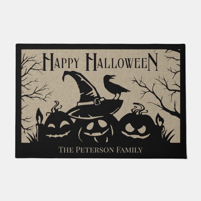 Haunting Halloween Welcome Doormat (Front)