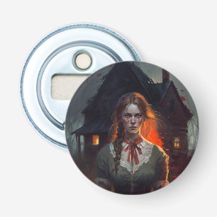 Haunting house bottle opener