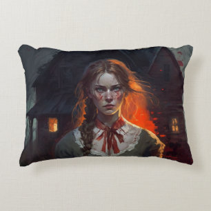 Haunting house decorative cushion