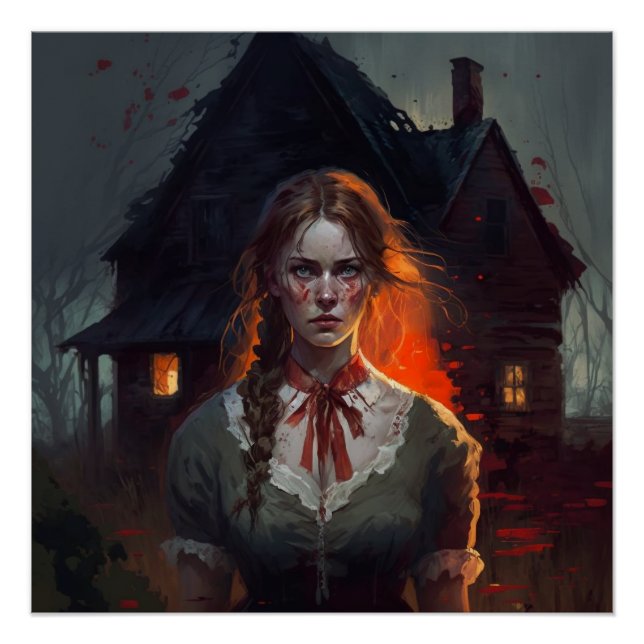 Haunting house poster (Front)