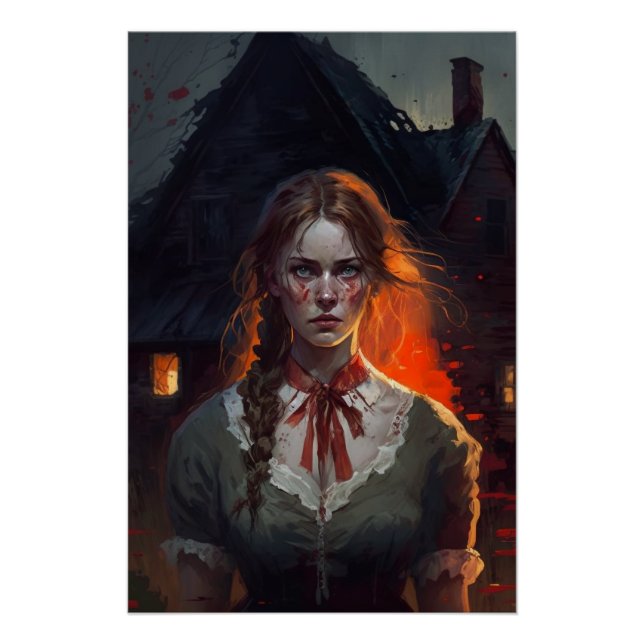 Haunting house poster (Front)