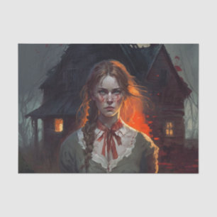 Haunting house tissue paper