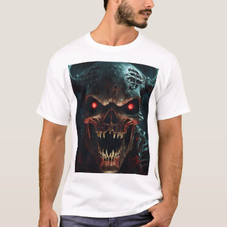 Haunting Monster Face Skeleton T-Shirt