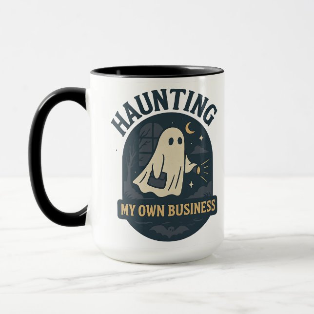 Haunting My Own Business | Halloween Mug (Left)