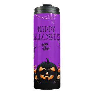 Haunting Pumpkin Halloween Thermal Tumbler