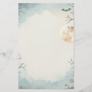 Haunting Stillness Printable Halloween Stationery