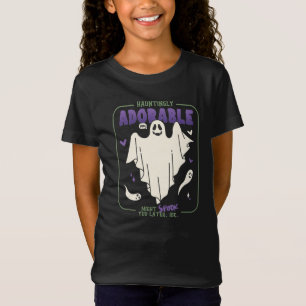 Hauntingly Adorable Funny Halloween Ghost Sayings T-Shirt
