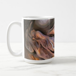 Hauntingly Beautiful Abstract In Ochre and Brown Coffee Mug