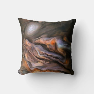 Hauntingly Beautiful Abstract In Ochre and Brown Cushion