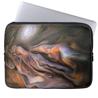 Hauntingly Beautiful Abstract In Ochre and Brown Laptop Sleeve