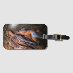 Hauntingly Beautiful Abstract In Ochre and Brown Luggage Tag