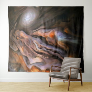 Hauntingly Beautiful Abstract In Ochre and Brown Tapestry