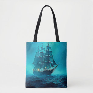 Hauntingly Beautiful Ocean Voyage Design Tote Bag