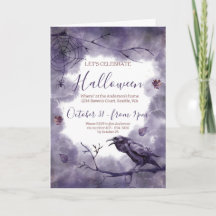 Hauntingly Beautiful Purple Raven Halloween Party
