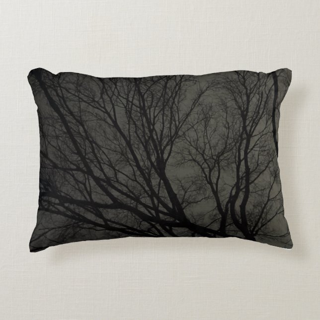 hauntingly beautiful tree accent pillow (Front)