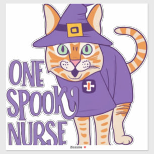 Hauntingly Cute One Spooky Nurse Cat