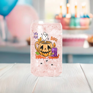 Hauntingly Happy Can Glass