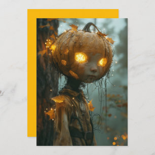 Hauntingly Pumpkin Head Invitation